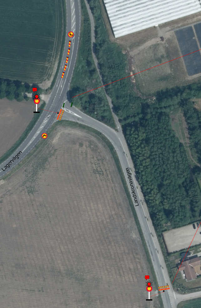 Två nya övergångsställen på Landskronavägen kommer att öka tillgängligheten för gångtrafikanter.